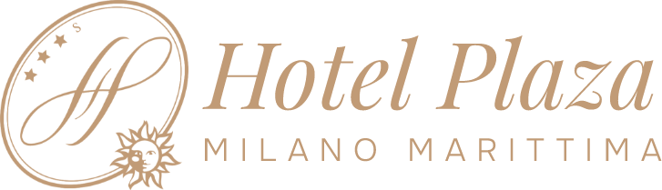 Hotel plaza logo oro